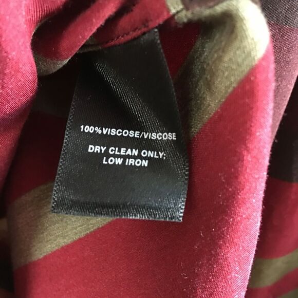 Lafayette 148 New York Prisha Striped Tunic Blouse As Seen On TV in Rust Size XS - Picture 10 of 11